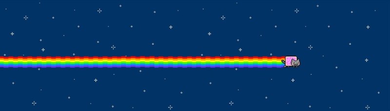 Create meme: cat with a rainbow, Rainbow nyan Kat, nyan cat 