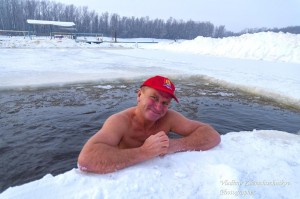 Create meme: walrus, the ice on the lake