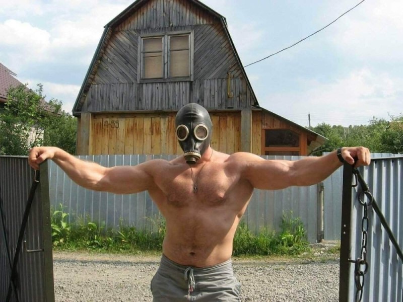 Create meme: stalker go your own way, Go your own way stalker, a jock in a gas mask