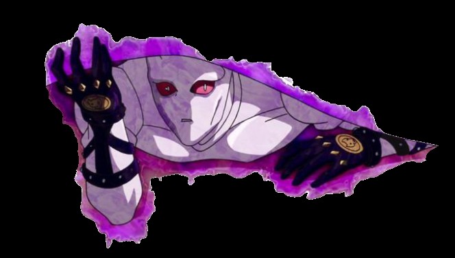 Create meme: killer queen jojo, killer Queen jojo, killer queen byte ze will give