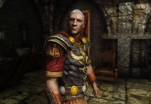 Create meme: the elder scrolls, legate Rikke and Tullius, General Tullius