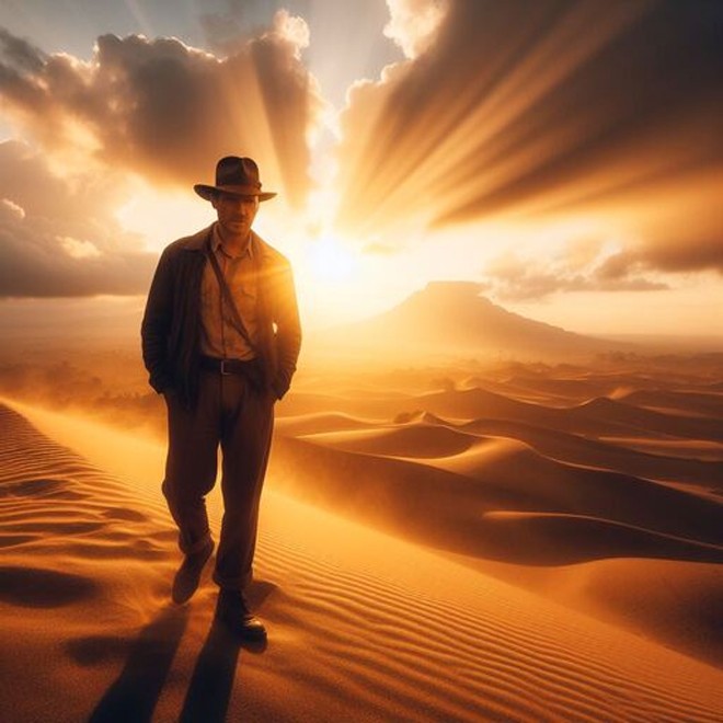 Создать мем: мужчина, пустыня, человек в пустыне