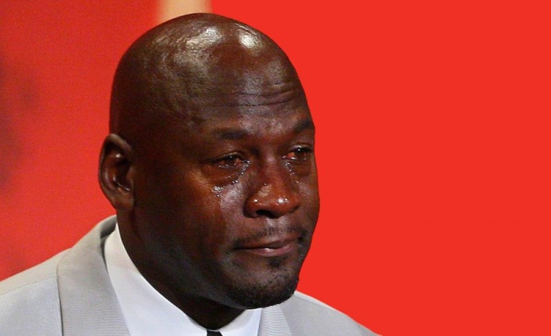 Создать мем: crying jordan, майкл джордан мем, майкл джордан