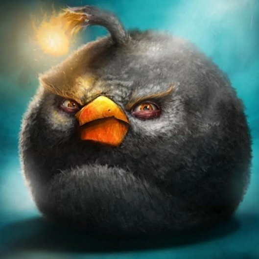 Создать мем: энгри бердз черная птица, реалистичные птицы энгри бердз, angry birds птицы
