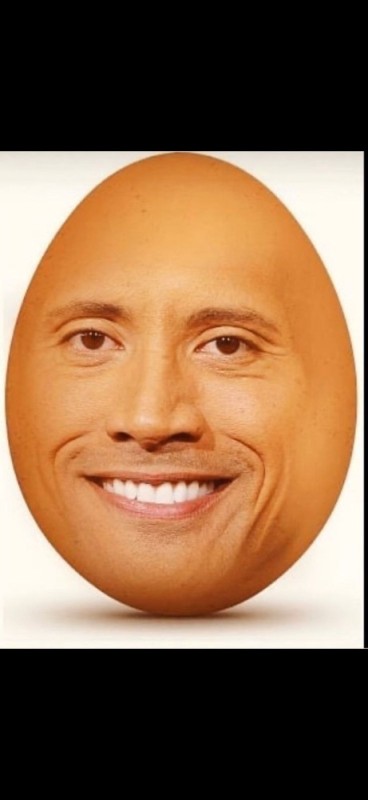 Create meme: Dwayne Johnson the egg, Dwayne Johnson, Dwayne The Rock Johnson Egg