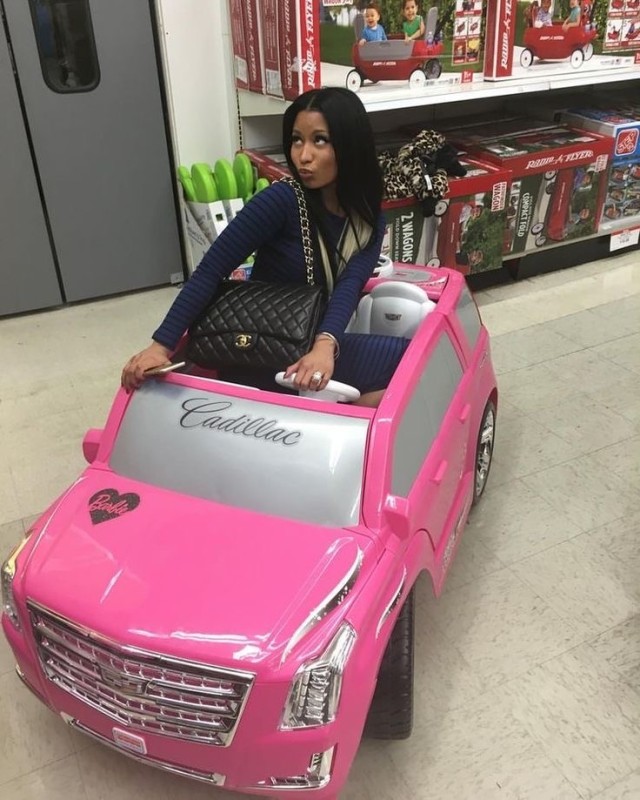 Create meme: barbie cadillac car, Nicki Minaj , nicki minaj machines