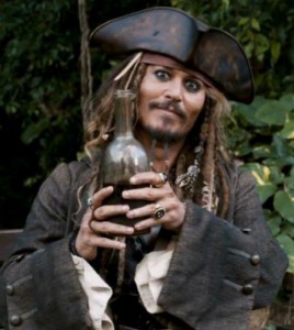 Create meme: Jack Sparrow, johnny depp, rum