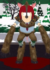 Create meme: furry, south park game, mononoke