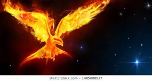 Создать мем: феникс в полёте, phoenix, птица феникс восставшая