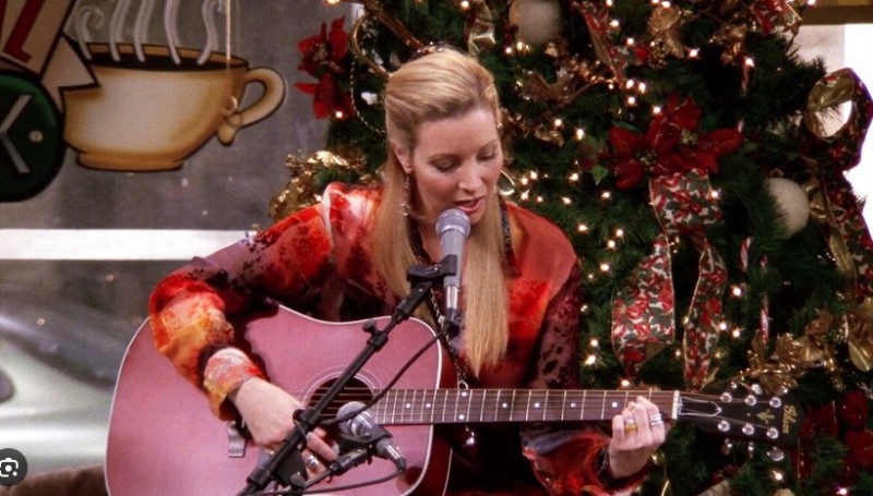 Create meme: Phoebe is a tattered cat, Phoebe with a guitar, phoebe buffet