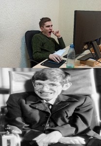 Create meme: Stephen Hawking