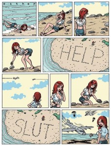 Create meme: comic, the girl on the island meme original, memes