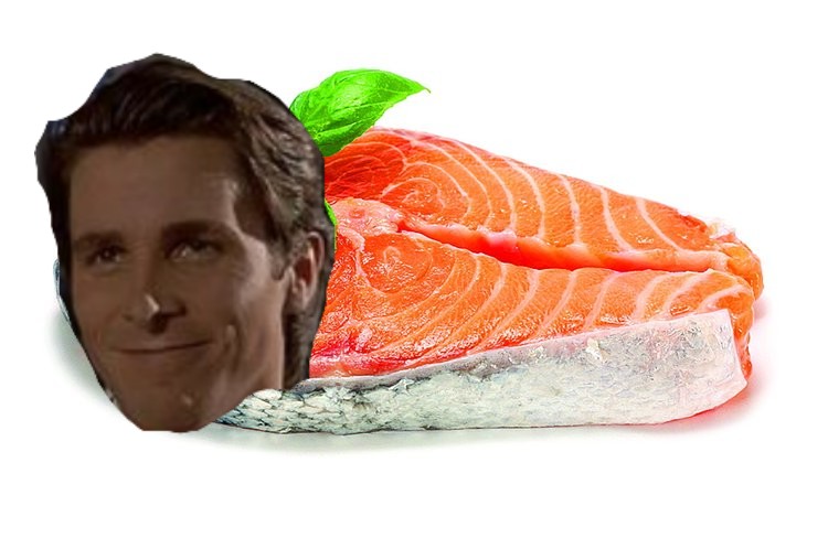 Create meme: salmon steak, salmon steak, trout steak