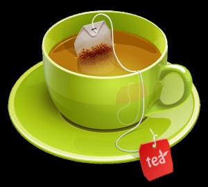 Создать мем: кружка чая на белом фоне, чай, чашка чая