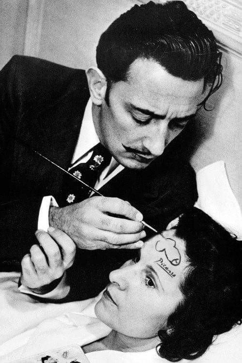 Create meme: Salvador Dali , Salvador Dali and the Gala, The gala was given