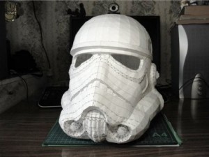 Create meme: the papercraft helmet star wars, stormtrooper pepakura, stormtrooper helmet
