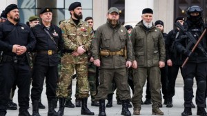 Create meme: Russian military, Chechen special forces, the head of Chechnya