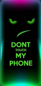 Создать мем: фон для телефона, телефон, don't touch my phone зелёный цвет
