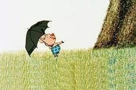 Create meme: the Pooh and Piglet, Piglet from Winnie, Piglet with umbrella