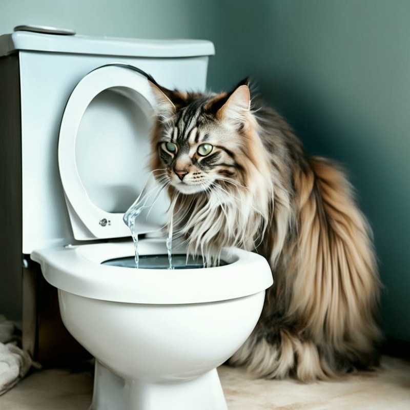 Создать мем: коты на унитазе, приучение кота к унитазу, кошачий туалет