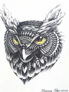 Create meme: tattoo owl, owl's head sketch, tattoo owl