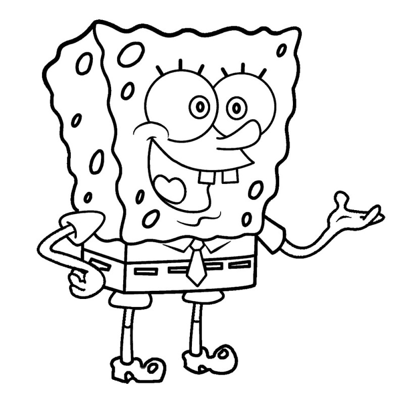 Create meme: coloring pages spongebob, spongebob coloring book, children's coloring pages spongebob