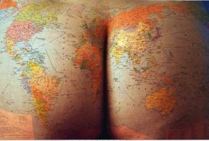 Create meme: the best ass in the world, the ass of the world, world map
