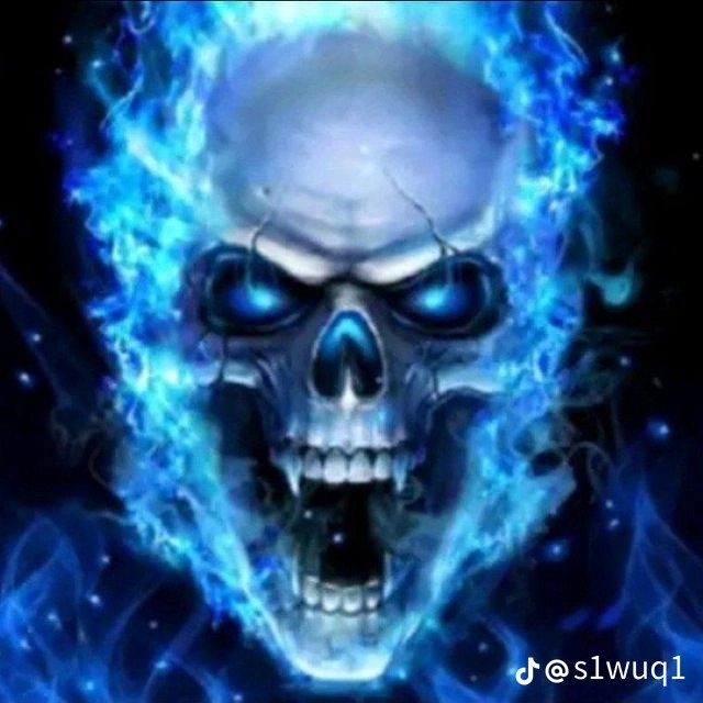 Create meme: blue fire skull, cool skulls, skull 