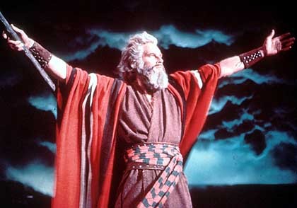 Create meme: The parable of Solomon's decision, the ten commandments, The Ten Commandments 1956 john carradine