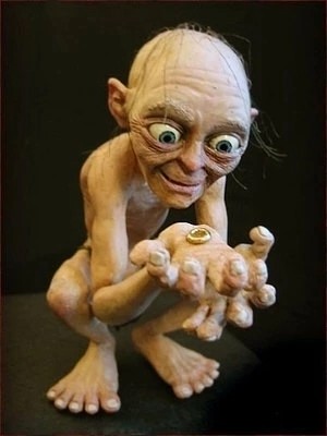 Create meme: sniffer the lord of the rings goblin, Dobby from Harry Potter, the Lord of the rings Gollum
