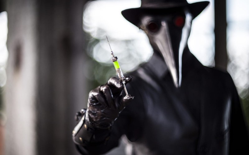 Create meme: the plague doctor , plague doctor plague doctor, the plague doctor with a syringe