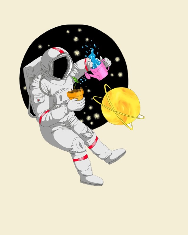 Создать мем: рисунок космонавта, мультяшный космонавт, космонавт векторный