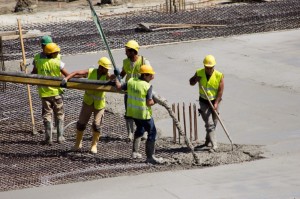 Создать мем: строительство, concreto, concrete worker front