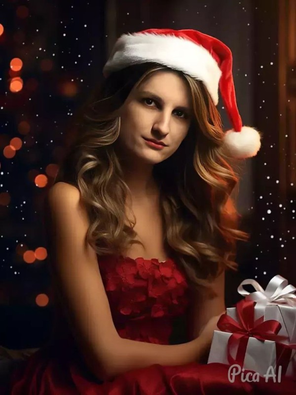 Create meme: Victoria Andreas New Year, Christmas, Christmas girls 