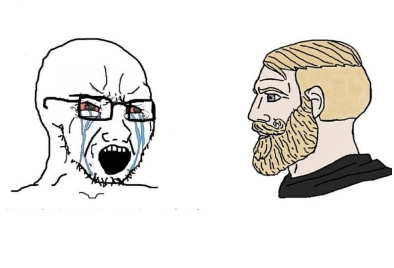 Create meme: wojak memes, bearded man meme, comics memes