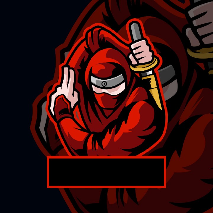 Create meme: Russian ninja logo, red ninja, ninja logo eSports