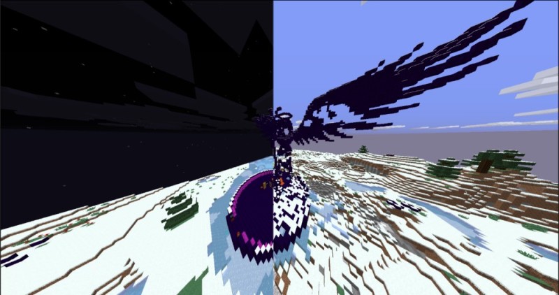 Create meme: minecraft , and minecraft, Revive the ender dragon