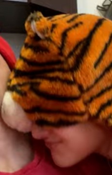 Create meme: The tiger hat, The "tiger" hat, The tigress's hat