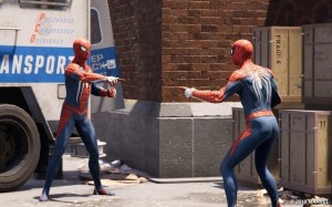 Создать мем: Человек-паук, spider man ps 4, 2 человека паука мем