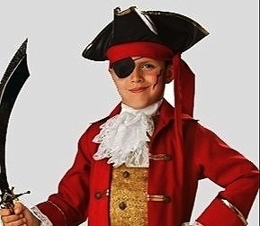 Create meme: a pirate costume for a boy with his hands, pirate costume