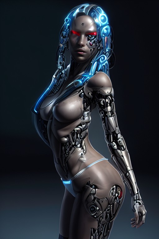 Create meme: cyborg woman, cyborg , cyber 