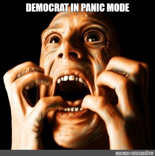 Meme: &quot;DEMOCRAT IN PANIC MODE&quot; - All Templates - Meme-arsenal.com