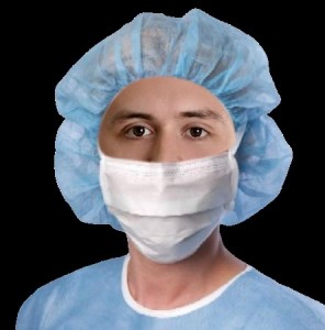 Create meme: disposable shower cap, medical mask gloves and beanie, surgical caps disposable