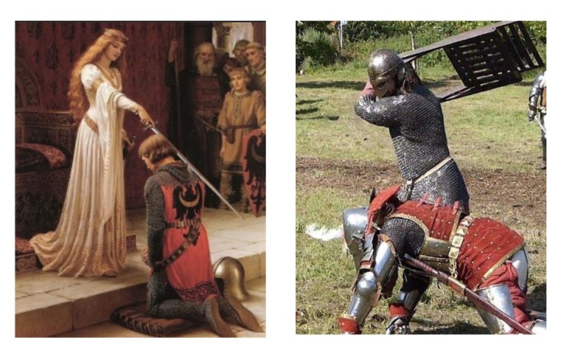 Создать мем: посвящение в рыцари - фредерик лейтон, средневековый рыцарь, эдмунд лейтон посвящение в рыцари