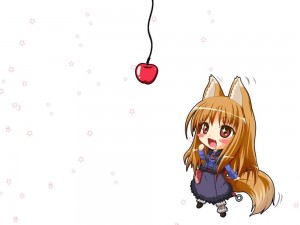 Create meme: spice and wolf art Chibi, chibiki pictures anime spice and wolf, anime Chibi