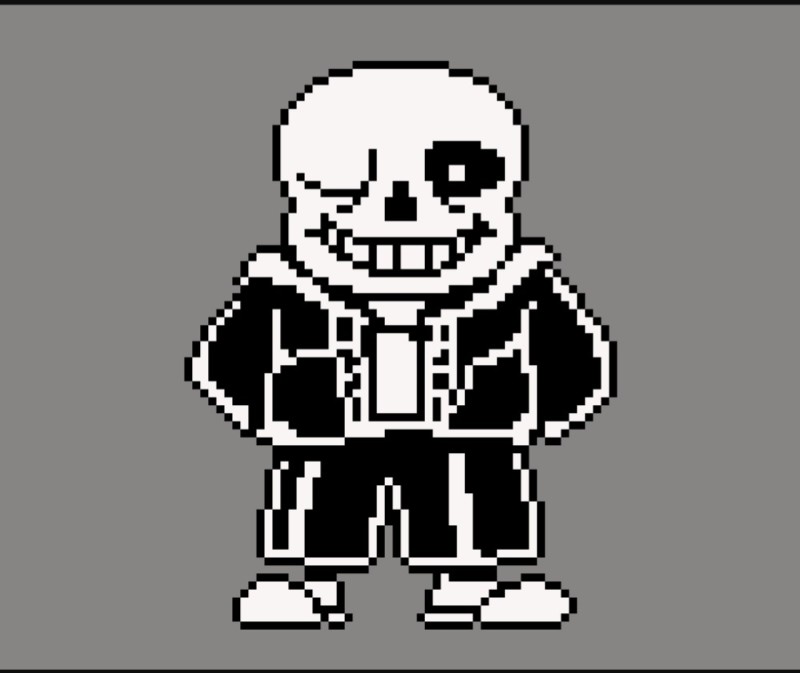 Create meme: sans pixel, undertail sans pixel, Sanz Sanz