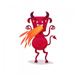 Create meme: Satan, red devil