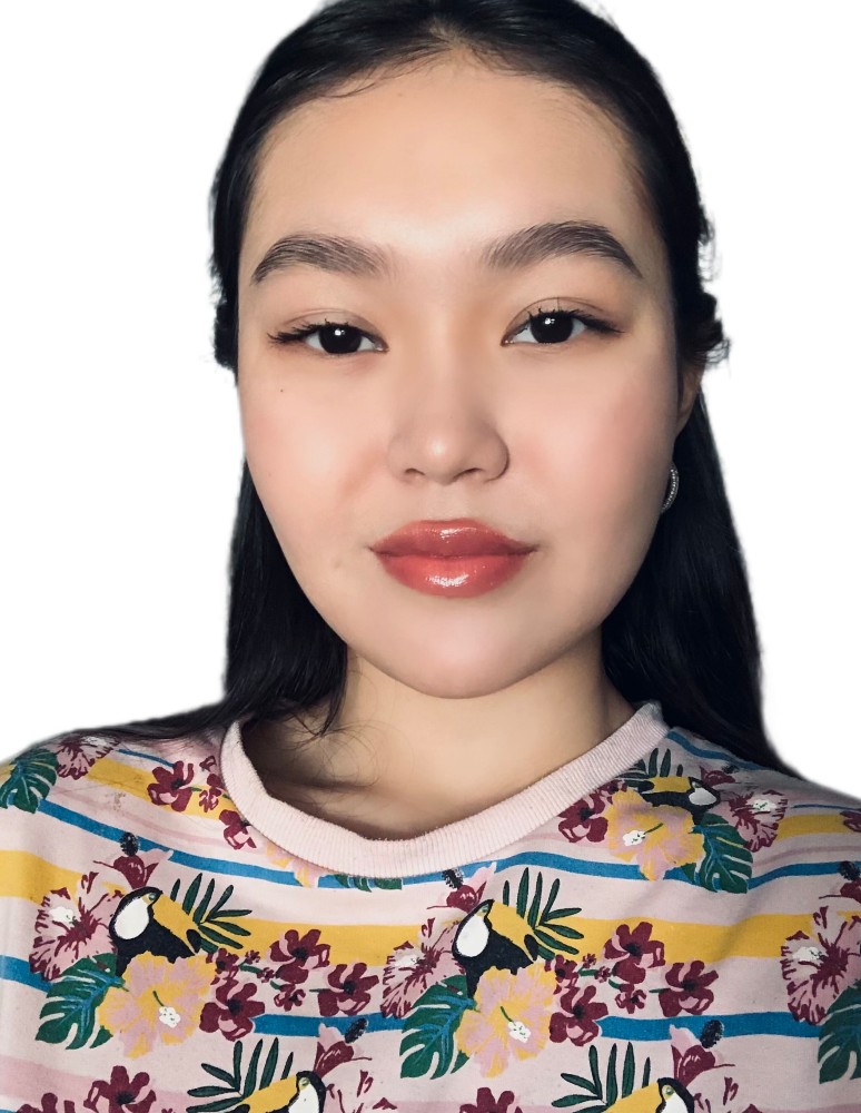 Создать мем: мадина дюсембаева лицей, девушка, азиатский макияж