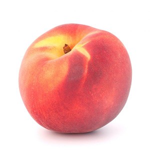 Create meme: peach on white background