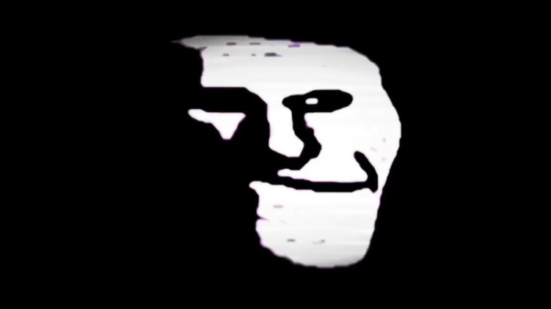 Create meme: trollface smiles in the dark, sad trollface, the trollface 